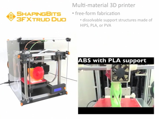 [视频] 3FXtrud: 多材料和高分辨率 3D打印机