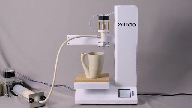 [视频] Cerambot Eazao陶瓷3D打印机 把你的家变成一个陶瓷工作室