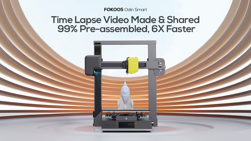 [视频] FOKOOS Odin智能3D打印机: 99%预组装+智能摄像头