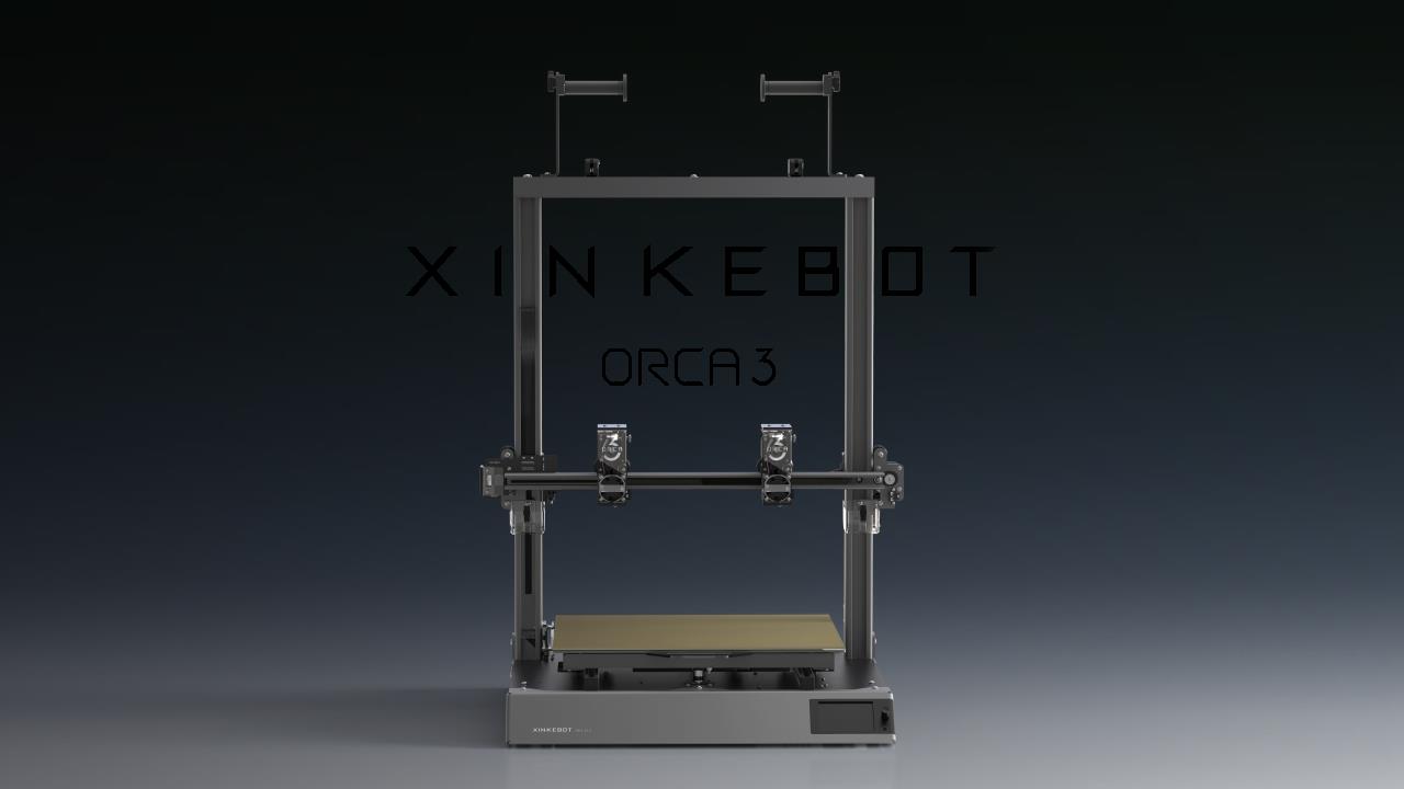 [视频] Xinkebot Orca 3 独立双挤出机大型 3D打印机