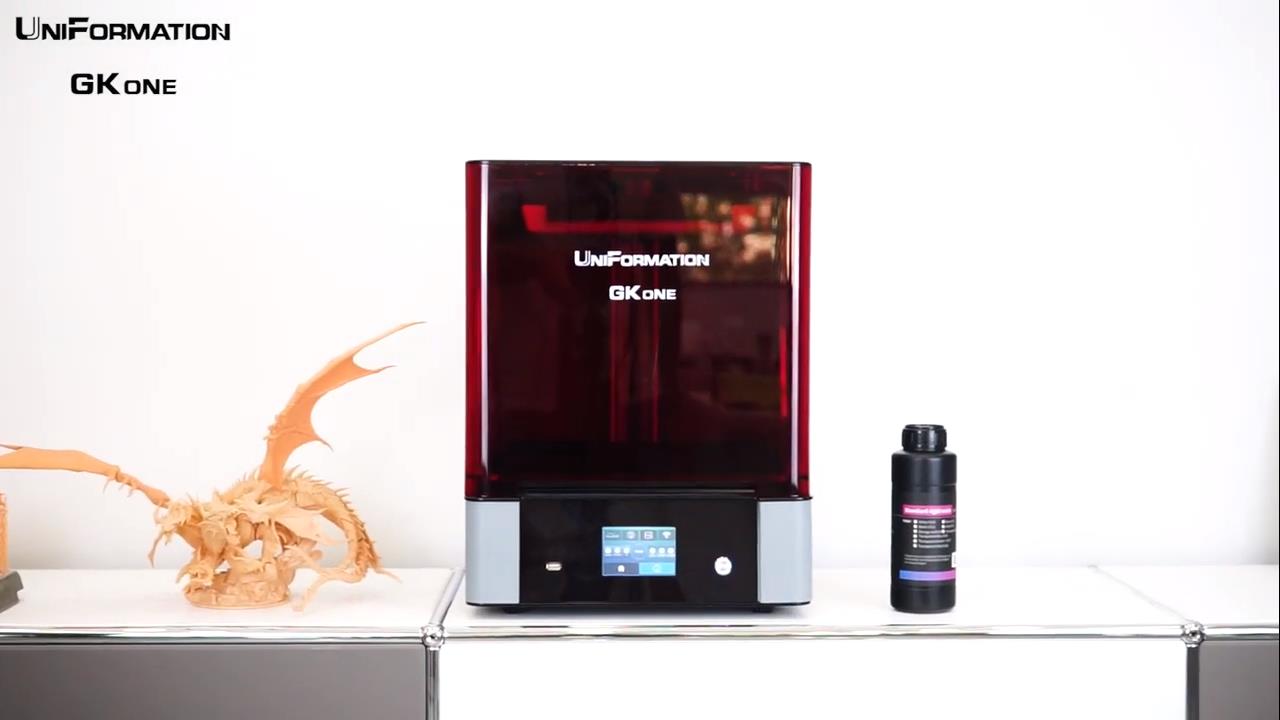 [视频] Uniformation GKone 10.1” 5K 光固化3D打印机