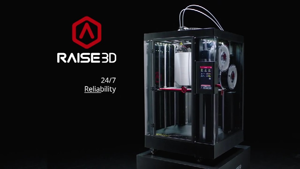 [视频] Raise3D Pro2 双挤出机3D打印机