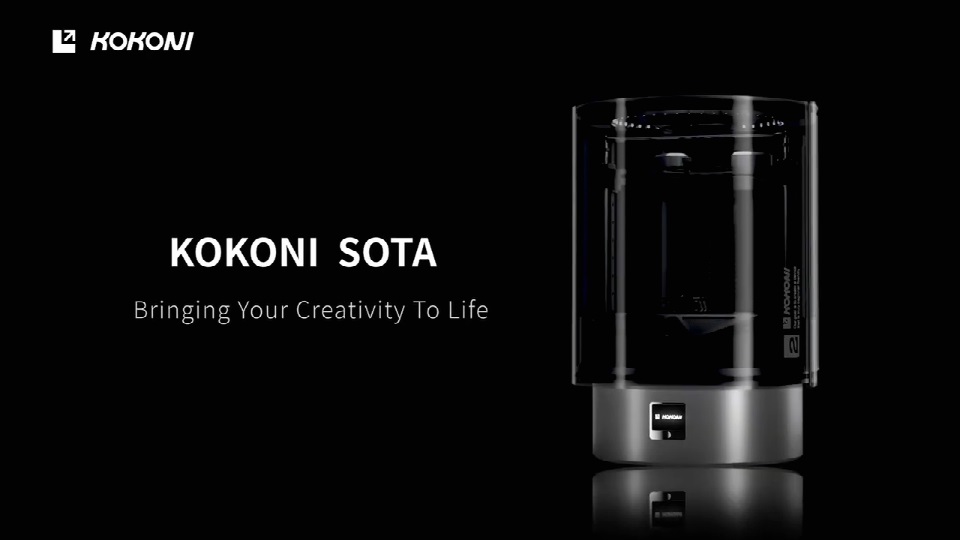 [视频] KOKONI SOTA人工智能驱动的3D打印革命 倒立打印600mm/s