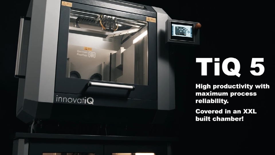 [视频] innovatiQ TiQ 5 用于高性能热塑性塑料的大型工业级3D打印机