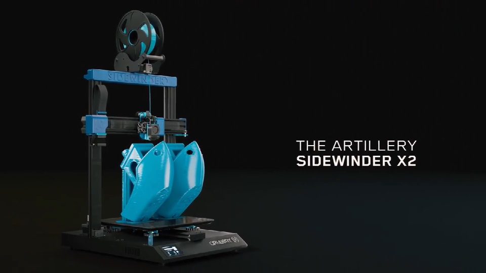 [视频] Artillery Sidewinder X2 含自主研发ABL自动调平的FDM 3D打印机