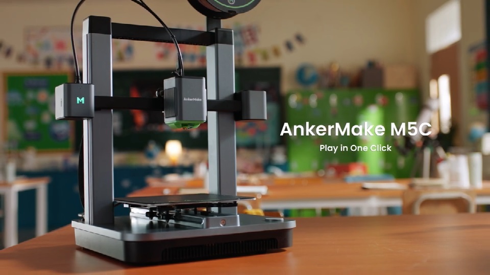 [视频] AnkerMake M5C FDM 3D打印机：一键打印让乐趣变得真实