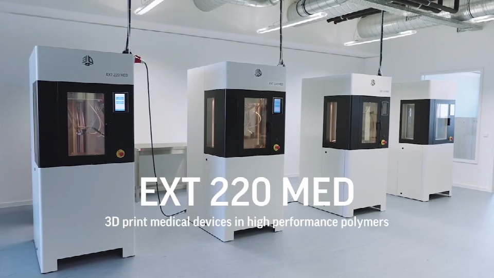 [视频] 3DSystems EXT220 MED (Kumovis R1)：首款专为医疗设备生产设计的3D打印平台