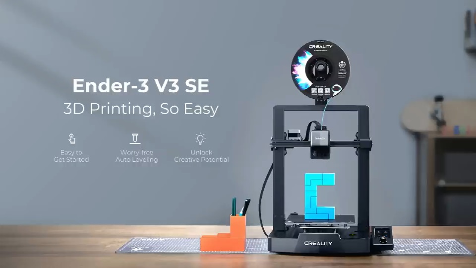 [视频] Creality Ender-3 V3 SE FDM 3D打印机：越简单越好用