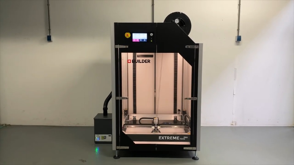 [视频] Builder Extreme 1000 PRO小型桌面和大型工业3D打印机之间的最佳解决方案