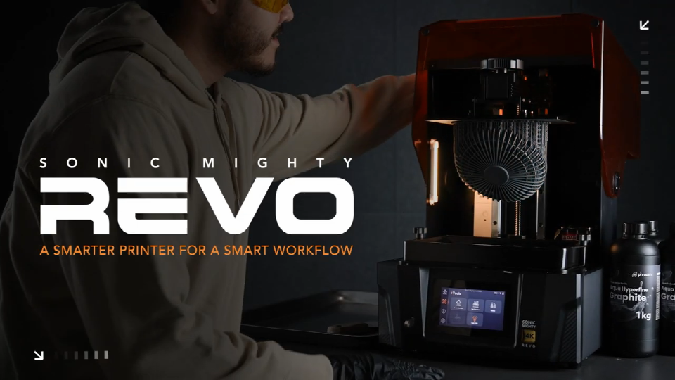 [视频] Phrozen Sonic Mighty Revo：适用于智能工作流程的10寸14K光固化3D打印机