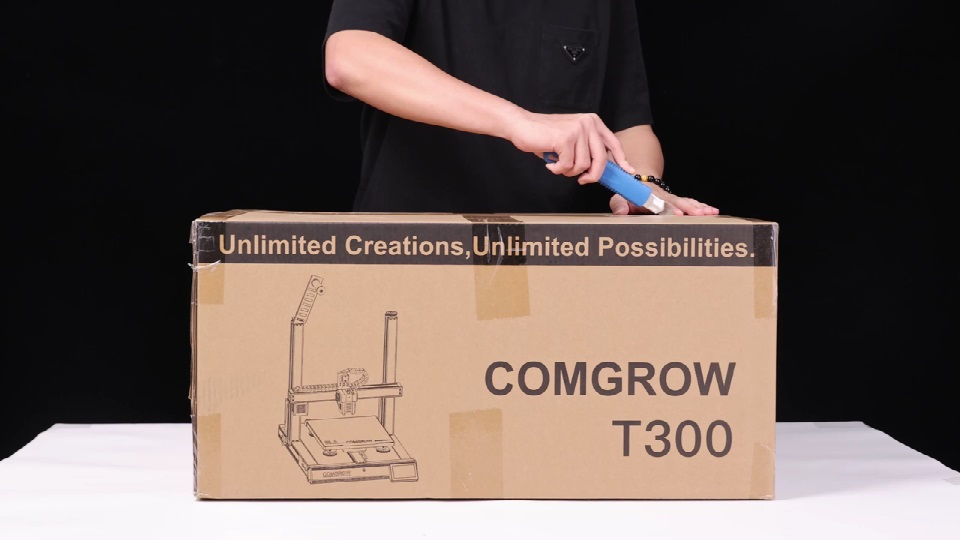 [视频] Comgrow T300 FDM 3D打印机拆箱和组装
