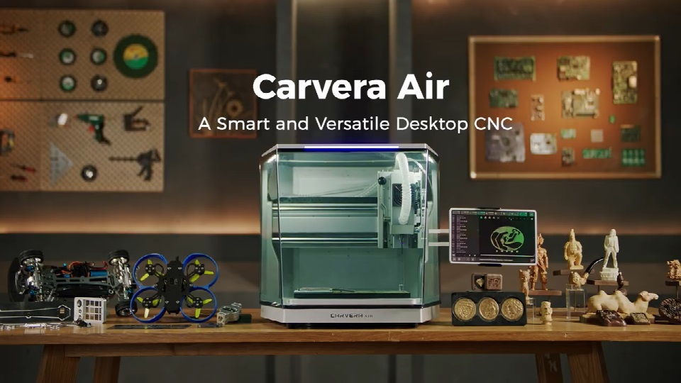 [视频] Makera Carvera Air：一台桌面级智能且多功能的台式数控机床