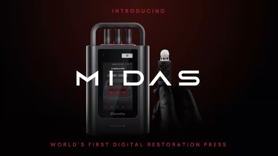 [视频] SprintRay Midas：数字印刷立体光刻 (DPS) 牙科3D制造的巨大飞跃
