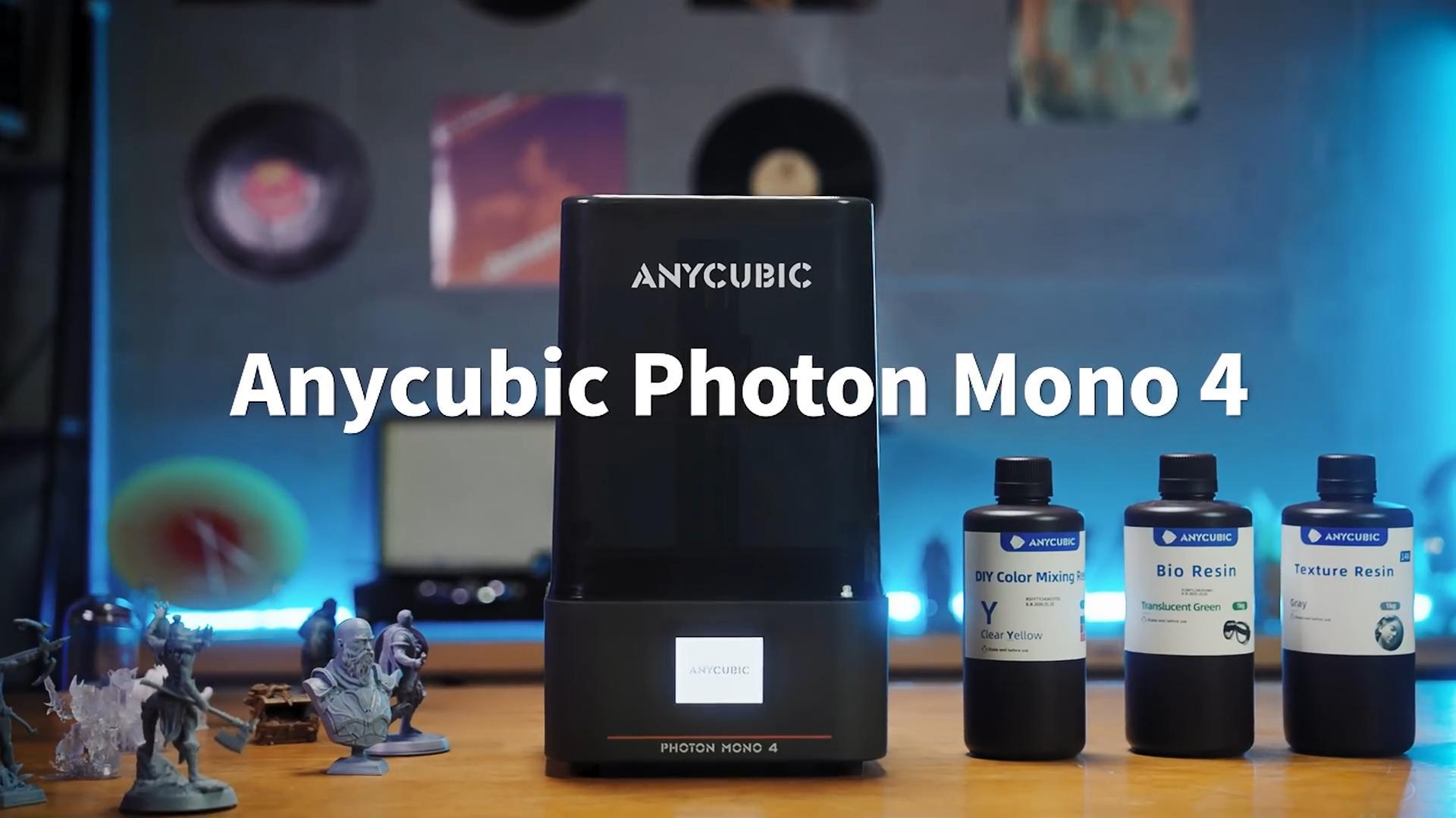 [视频] Anycubic Photon Mono 4：7 英寸10K高清屏入门级LCD光固化3D打印机